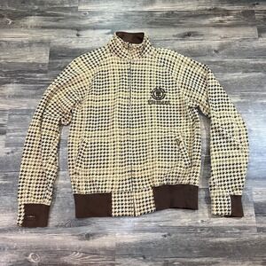 Element Skateboards Houndstooth Y2K Full Zip Sweatshirt Men's Medium Streetwear‎